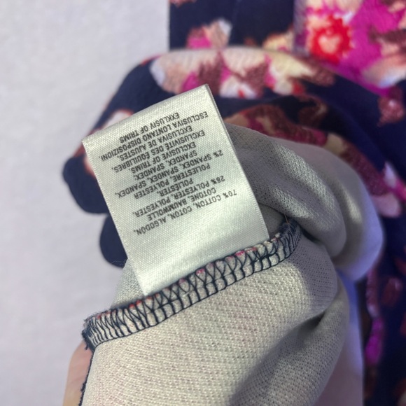 Anthro Postmark - Blue Peplum Tank Top with Floral Design and Slightly Open Back - Picture 7 of 7